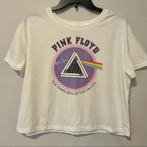 Old Navy Pink Floyd Graphic Crop Tee - Size M